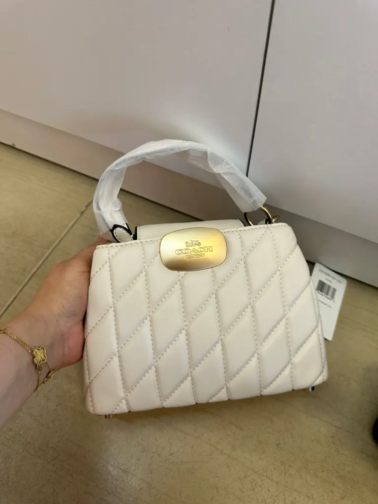Coach Signature Quilted Blush Bag
